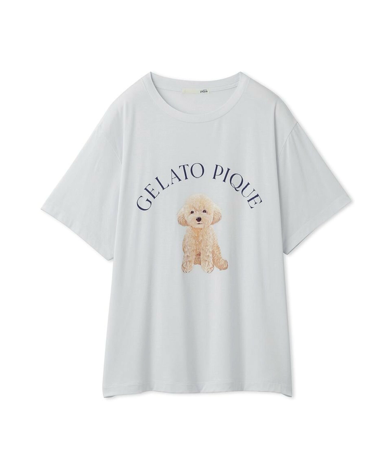 DOG柄ワンポイントTシャツ